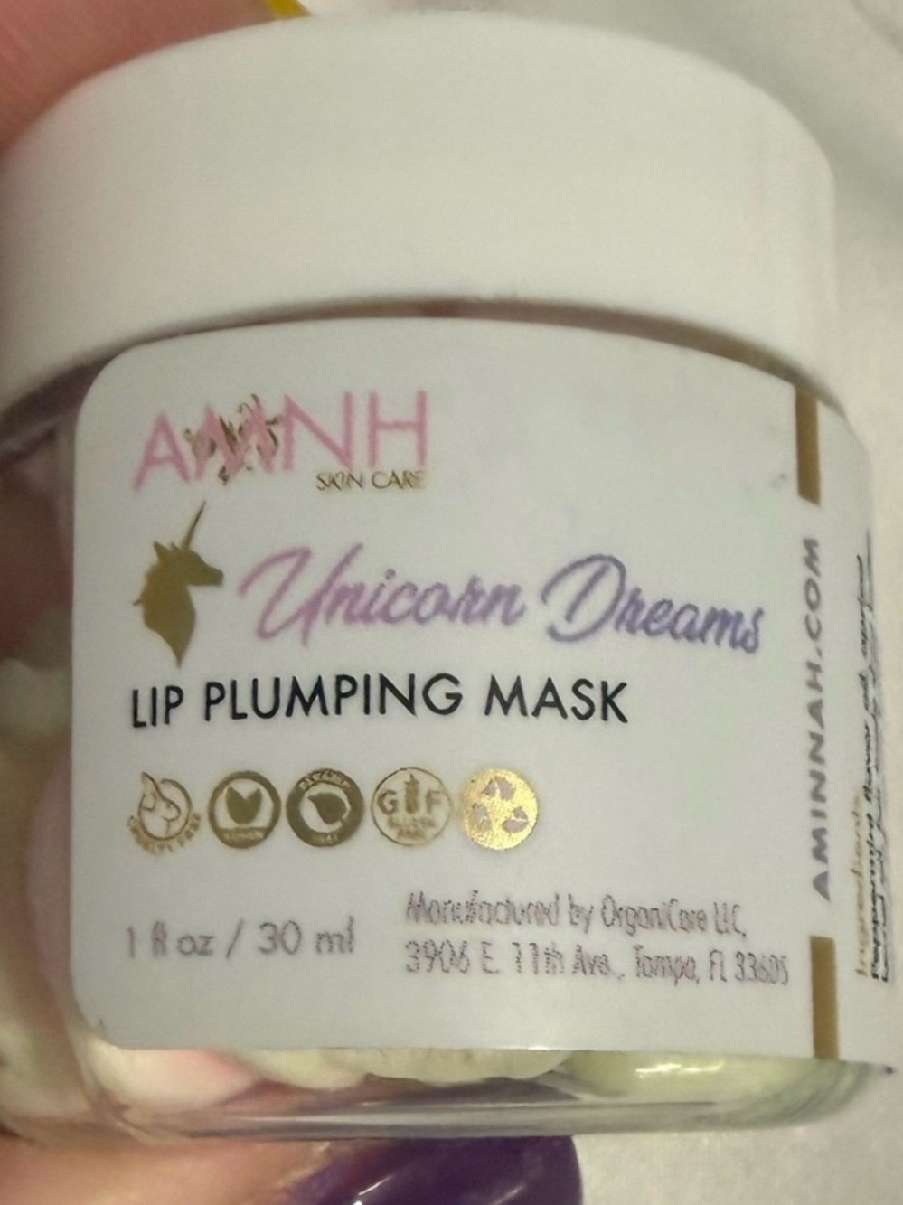 AMINNH Unicorn Dreams Lip Plumping Mask! Smells Like Pink Sugar & Cotton Candy 🍬
